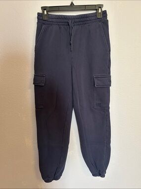 GAP Girl Dark Navy Cargo Jogger Sweatpants Size Large (14-16)